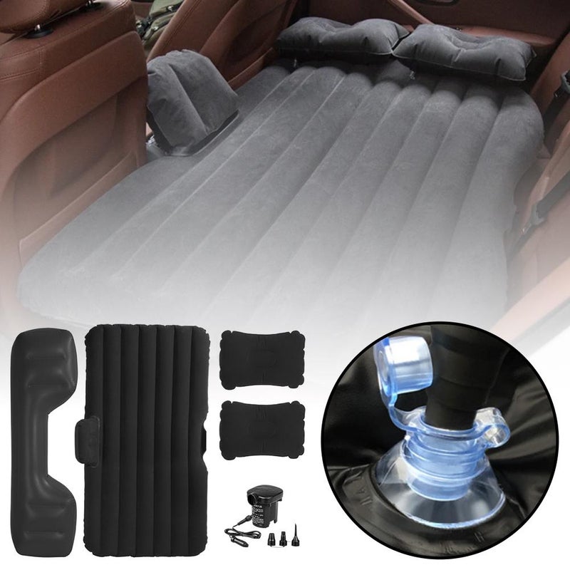 Car Inflatable Bed for Car Travel, Thickened Inflatable Back Seat Car Bed, Protable Foldable Back Seat Air Mattress with Electric Pump and 2 Pillows, Car Bed for Home Car Travel Camping - Image 3